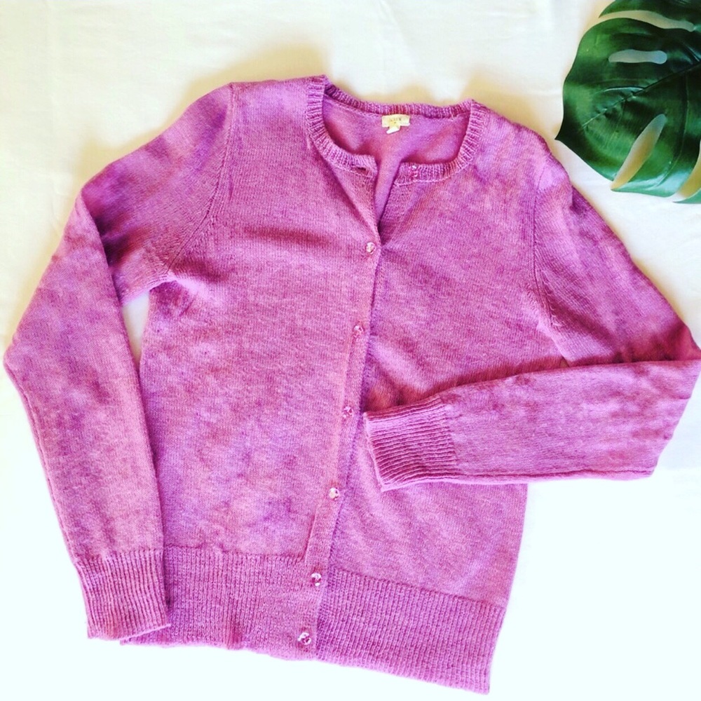 J.CREW Pink Cardigan S